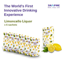 Load image into Gallery viewer, Special Deal Snapme Limoncello Liquor 25% ABV (x6 Sachets)
