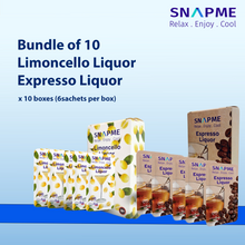 Load image into Gallery viewer, SNAPME LIMITED Promotion  - Bundle of 10 Limoncello Liquor Espresso Coffee Liquor 25% Alcohol by Volume (ABV)
